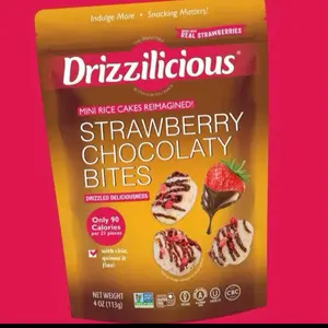 Drizzilicious Cake Mini Rice Cakes Strawberry Chocolaty 4oz