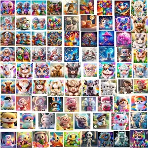 10pcs/20pcs/30pcs Diamond Painting Kit, DIY 5D Art Set Without Frame, Wall Decor for Beginners & Adults, Perfect Gift for Holidays