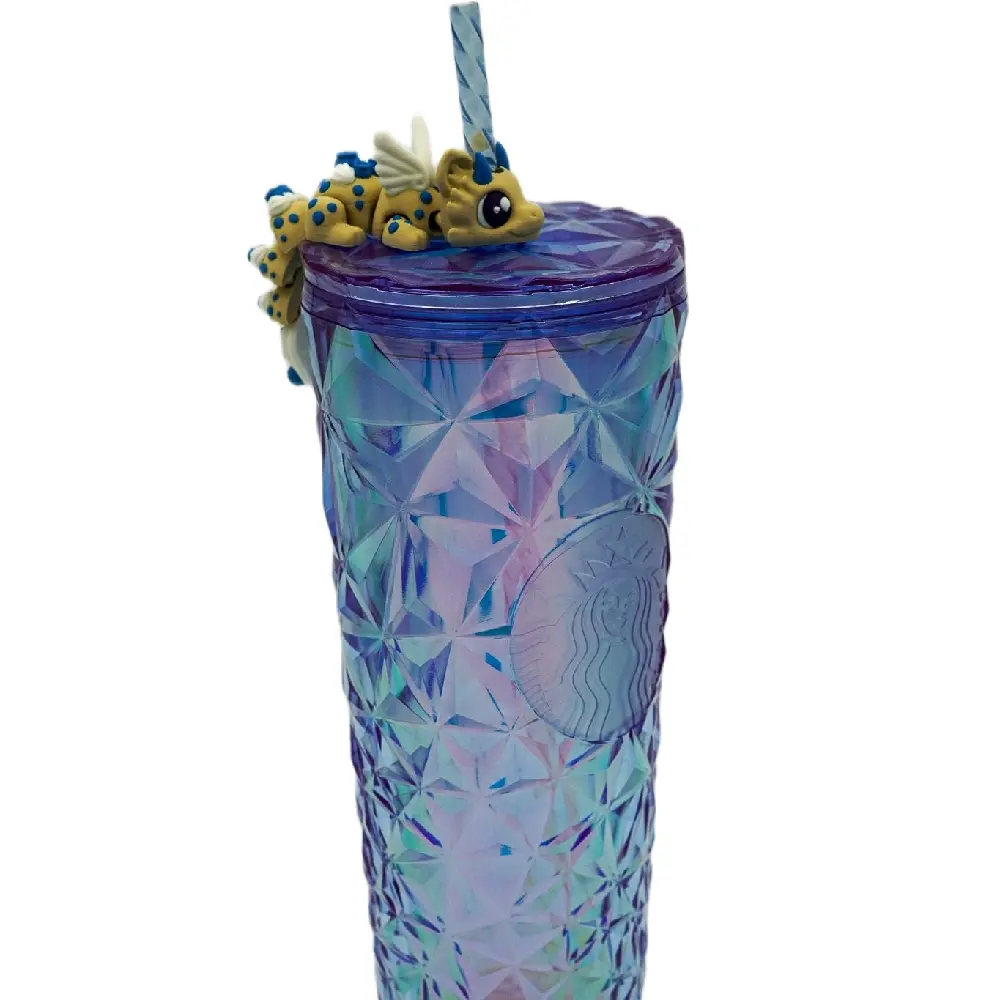 Berries and Cream Dragon Straw Topper for Starbucks cups and Stanley Cups Beverage Drink