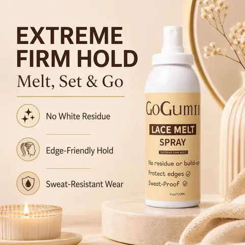 120ml Durable Adhesive Bottle - Extreme Strong Hold, Waterproof, Sweat-Proof Long-Lasting Wig Glue for Adults' Wigs, Frontals, Lace Closure, All Lace Products, Natural Secure Fit