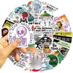 100Pcs Funny Adults Stickers Bulk, Prank Meme Sticker for Kids Teens Adults, Snarky Vinyl Water Bottle Dirty Stickers Pack, Waterproof Cool Decals for Laptop Scrapbook Sarcastic Hard Hats