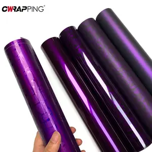 Purple Glossy Car Wrap Films Waterproof Console Laptop Universal Auto Tuning Accessories for Female for BMW Audi Accessories for your car décor