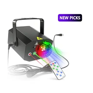 Sound Activated Disco Ball Laser Light with Remote Control,Birthday, Holiday & Home Dance Parties，Bars & Parties