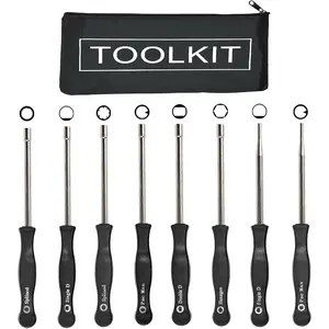 8pcs Carburetor Adjustment Tool Kit Tune Up Set for Common 2 Cycle Carburator Engine