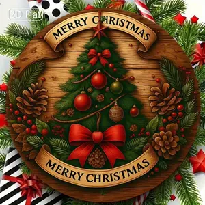 Hello Young Christmas tree metal decor! Rustic modern style, insta-worthy for living room!