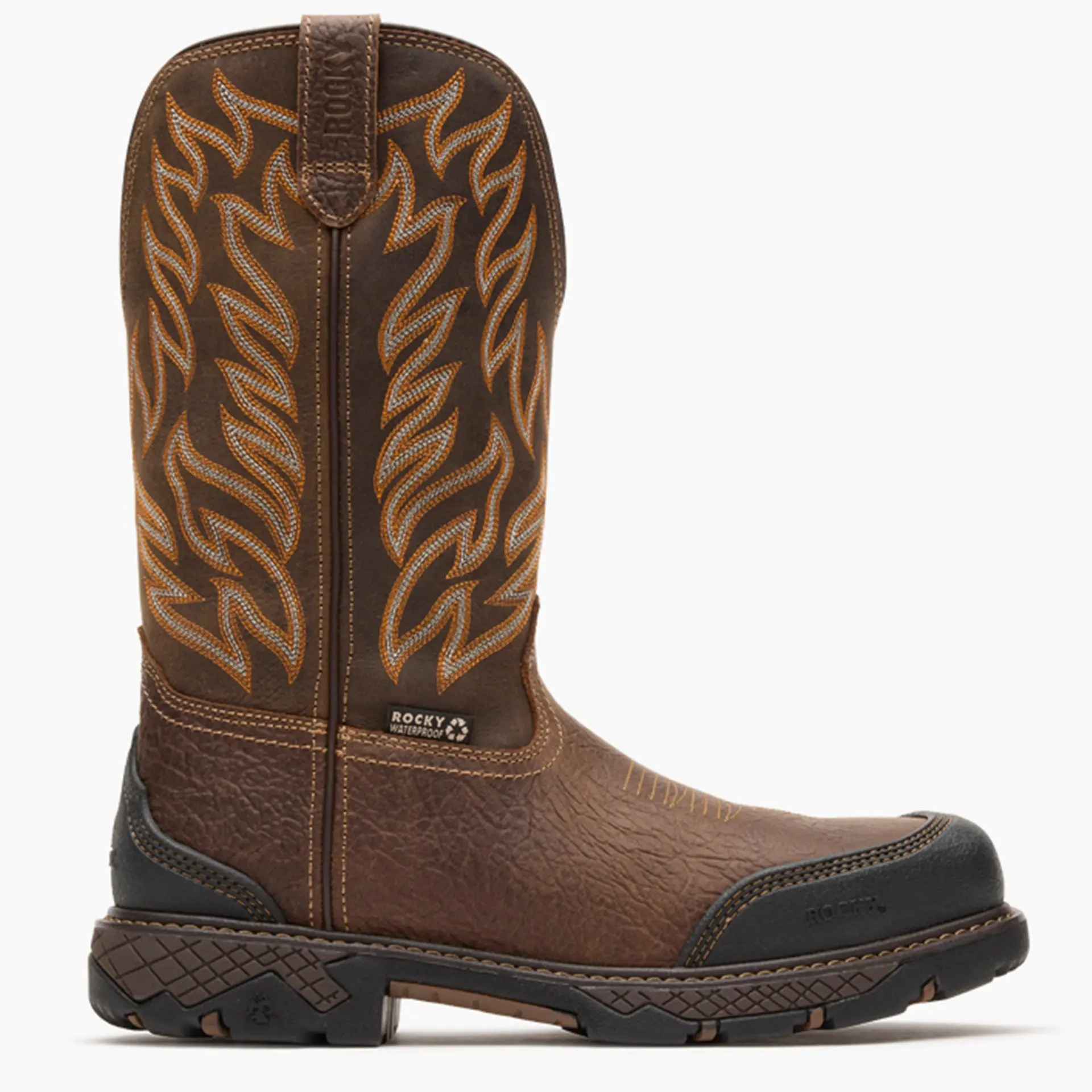 Rocky Men's Ironhawk Composite Toe Western Boots (RKW0468 W - Brown)