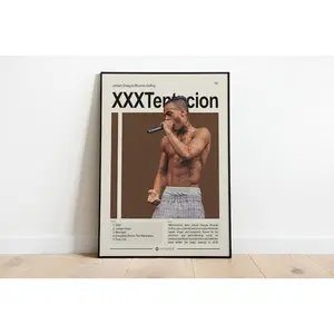 XXXTentacion Poster, artist poster, music poster, music wall art, bedroom art, bedroom poster