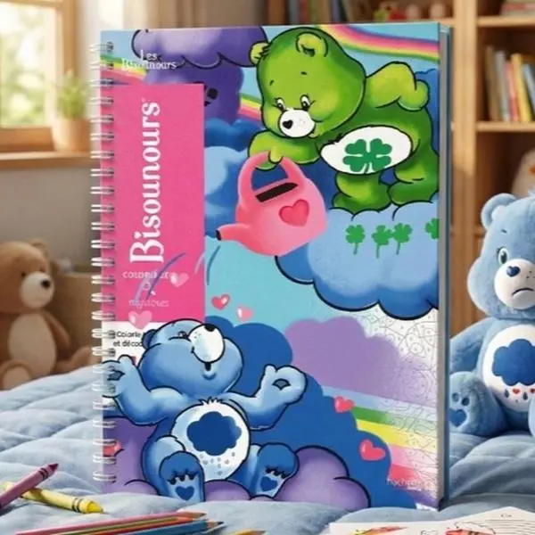 [New Update 2026] Les Bisounours Disney Coloring Book, Adult Color by Number, Creative Art Activity, Gift Book for Coloring Fans (Spiral-bound)