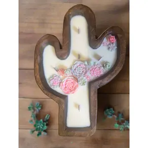 What the Succulent Cactus Dough Bowl Candle
