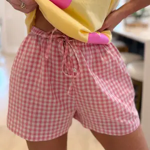 'Slow Sundayzy' Gingham Boxers