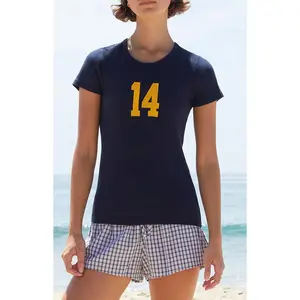 John Galt Women's Blue Hailie 14 Embroidered T-Shirt - Multicolor