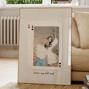Custom Best Friends Photo Card Print Unique Gift For Her Personalized Wild Card Memory Wall Art Friend Gift