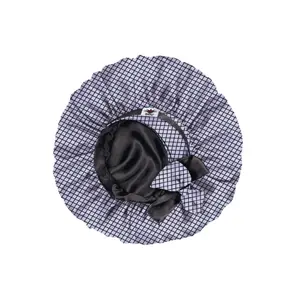 Black Onyx Oversized Satin Sleep Bonnet