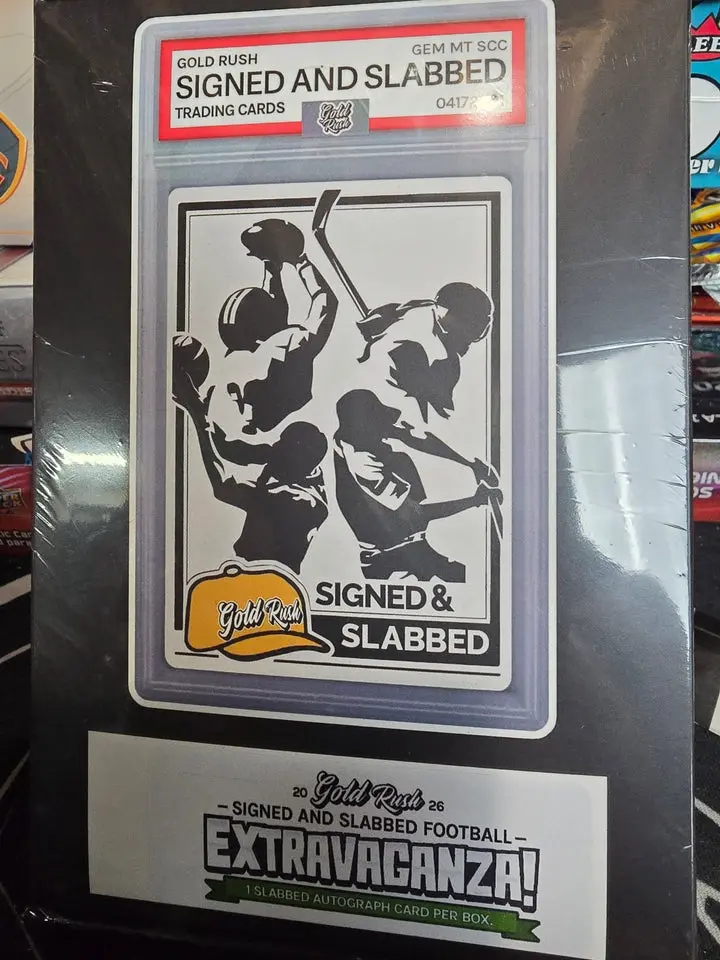2026 Gold Rush Signed and Slabbed Football Hobby Box - One Autographed Certified Card!