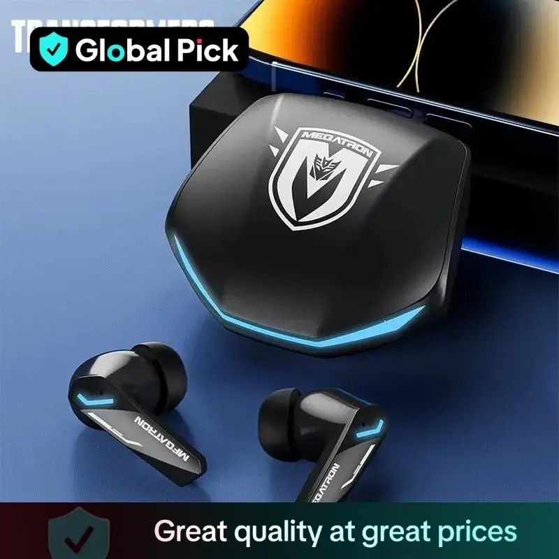 Global Pick TRANSFORMERS Transformers TF-T10 Wireless Earphone, in-ear Design Earphone with Charging Case, Bluetooth-compatible Earbuds for Gaming & S