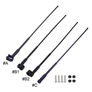 4PCS Soft & Flexible Nylon Antenna Line Kit for 1/8 1/10 RC Crawler, Realistic Simulation Decoration Upgrade Parts