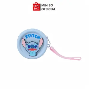 MINISO Disney Stitch Silicone Coin Purse – Cute & Durable Waterproof Wallet for Coins & Essentials Storage for Keys Carkeys Allowance Hangable Gift for Kids Students Valentine Gift for Girlfriends