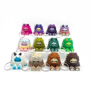 Flurryfoot & Bigfoot Keychains – 3D Printed Cryptid Bag Charms | Cute Clip-On Backpack Buddies