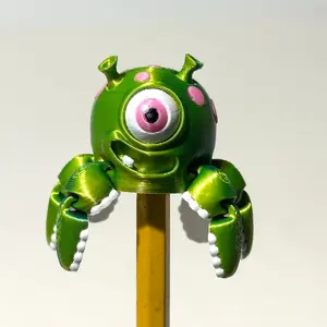 Alien Pencil Spinner "Bob" - 3D Printed Articulating Figure