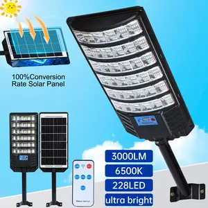 Solar Street Light, 288 LED Solar Lights - IP65, Wide Angle Motion Sensor, Remote Control, Dusk to Dawn And - Perfect for Commercial Area, Parking Lot, Yard Lighting, Outdoor Solar Lights, Outdoor LED Safety