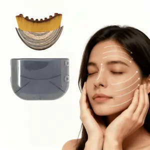 Lymphatic Drainage Facial Brush — For Jawline Sculpting & Chin Contouring — Ergonomic Dry Brushing Massager: Relieves Facial Fatigue, Sculpts Facial Contours, Defines the Chin, and Enhances Morning Radiance
