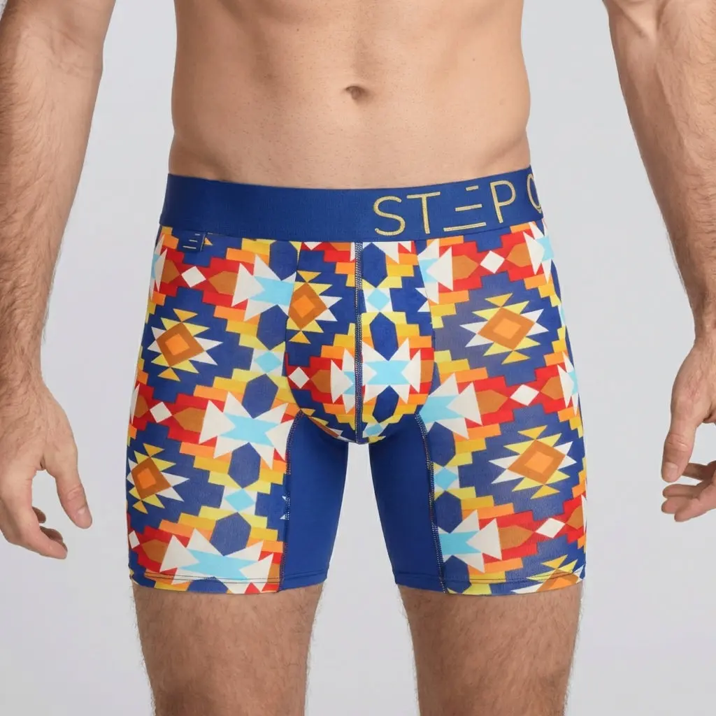 Men's Love 2-Piece Kaleidoscope Boxer Briefs - Soft 95% Viscose Bamboo Blend, 3D Comfort Pouch, 3D Stays in Place, Stays Put Panels, Ride-Up Resistant, Hidden Pouch, Ultraglyde™, Stretch Spandex, Mix-Match Packs, Elastic Menswear Underwear