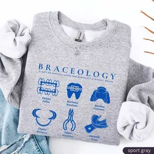 Orthodontic Assistant T-Shirt OR Sweatshirt, Orthodontist tee Shirt,Orthodontic Assistant Grad Cotton Fabric Sleeve