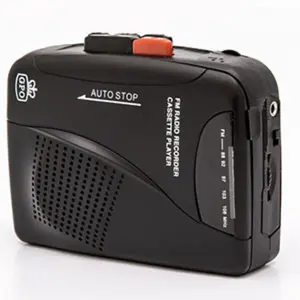 GPO GPOPCP Personal Cassette Player / Radio  [MEDIA PLAYER ACC] Black