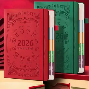 2026 Yearly Planner Calendar, A5 Size Weekly & Monthly Schedule Organizer, College Planner, Durable Design for School Office Use, Essential Daily Reminder Tool