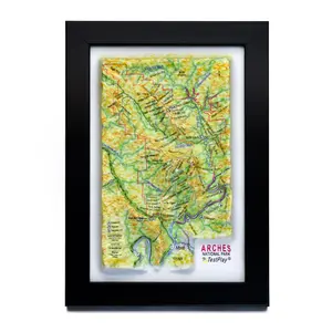 Arches National Park 3D Raised Relief Map