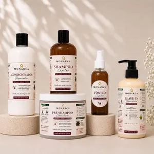 Monarca Complete Hair Care Set - Includes Shampoo, Conditioner, Pre-Shampoo, Tonic, and Leave-In Treatment