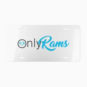 Only Rams Vanity Plate, Truck License Plate, Dodge Ram