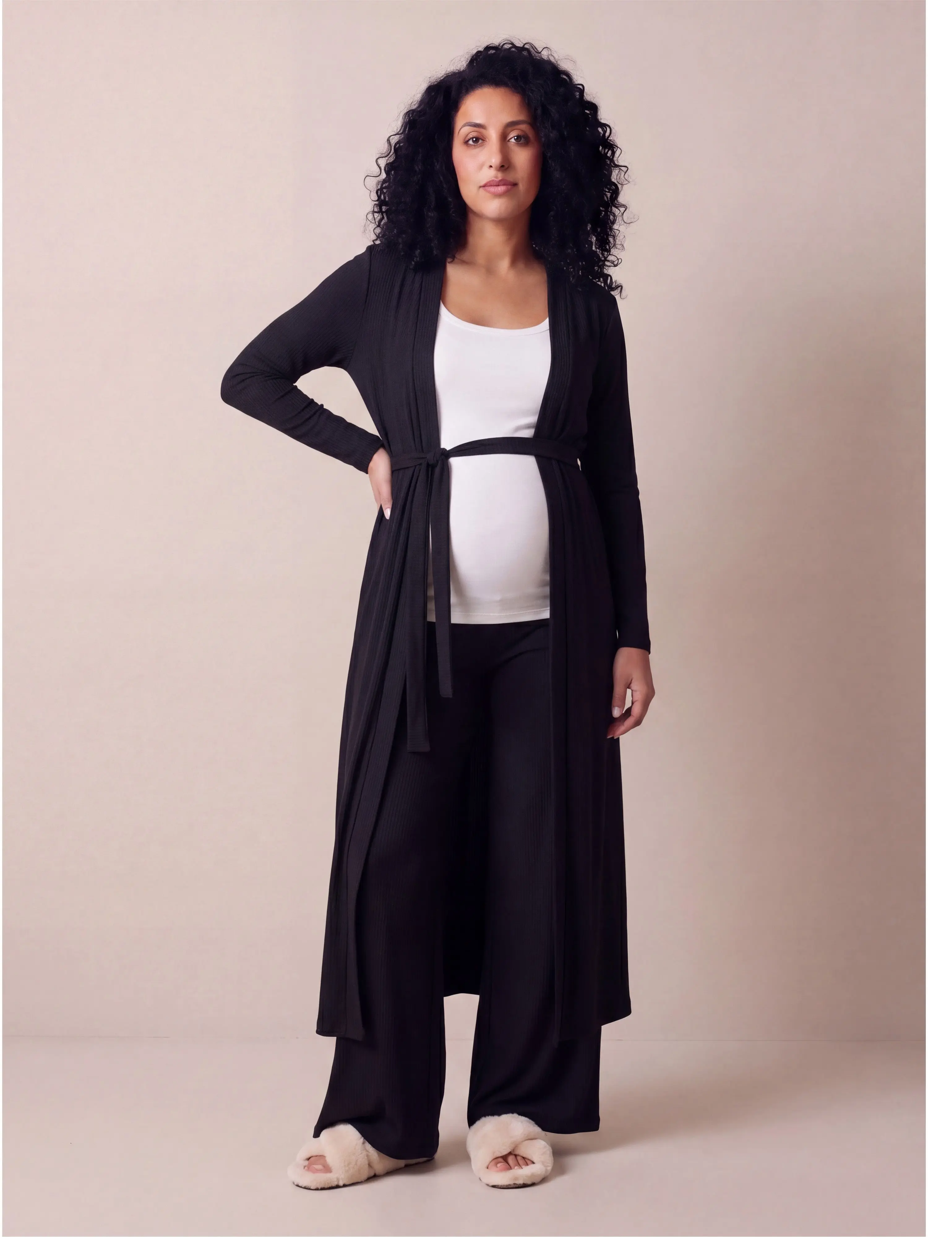 Maternity Robe and Pant Set