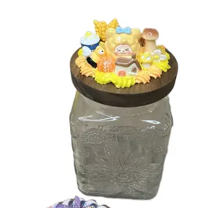 Handmade Glass Jars - Mystery Box with One-of-a-Kind Design, Live Unboxing Event Included, Unique Craftsmanship, Customisable flour sugar food storage Containers Kitchen