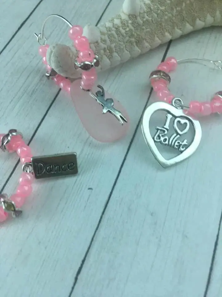 Ballerina Wine Glass Charms