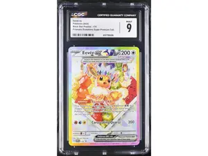 2025 Black Star Promos # Eevee ex Prismatic Evolutions Super-Premium Coll. CGC 9