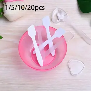 1/5/10/20pcs Cosmetic Spatulas, Small Spatula for Cosmetics, Face Mask Applicator, Creams, Crafts, Makeup, Multipurpose Mini Applicator