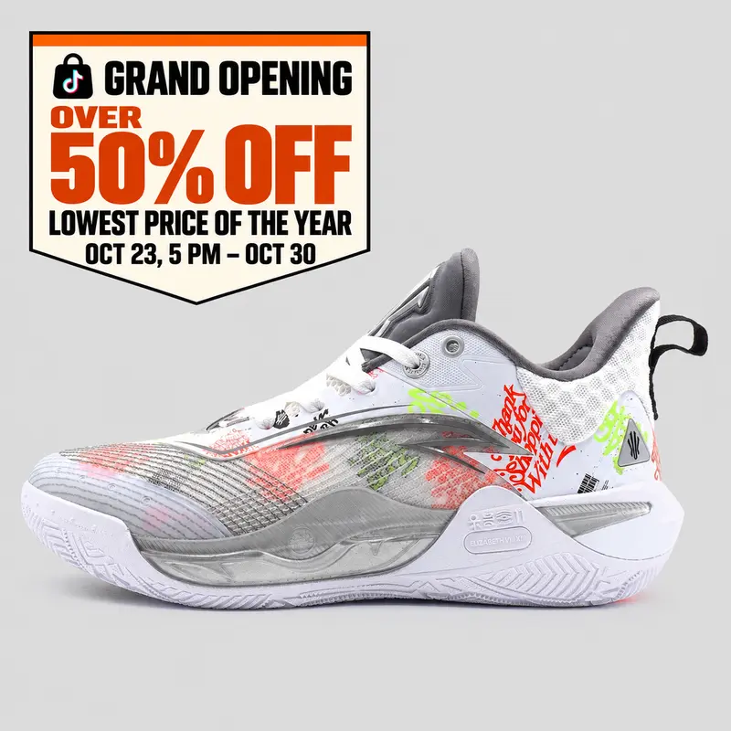 [ANTA Grand Opening] ANTA UNISEX KAI 1 Speed Basketball Shoes for Quick Cuts, Team Practice, Court Training and Game Day Kyrie Irving Brand Day