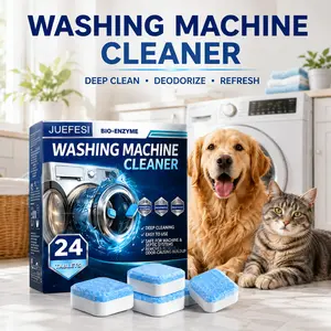 Pet Room Cleaner Maintenance Tablets - Enzyme Deep Cleaning and Deodorizing Agent - Suitable for all cleaning machines and washing machine safe cleane