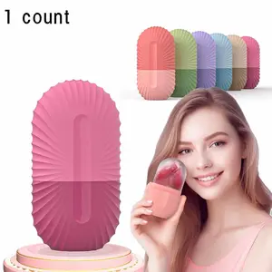 Silicone Ice Roller Massager, Facial Beauty Massagers, Face Eye Puffiness Relief, Reusable Leak-Proof Neck Skin Care, Food Grade Silicone, Single Item