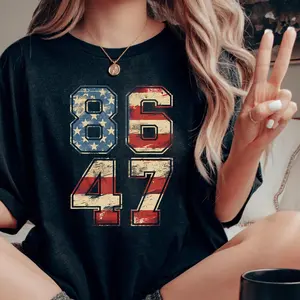 Pro Immigration Shirt, Anti ICE Subtle FDT Shirt, Democrat 8647 Shirt, Retro 8647 Anti Trump Shirt, Anti MAGA Liberal Tee
