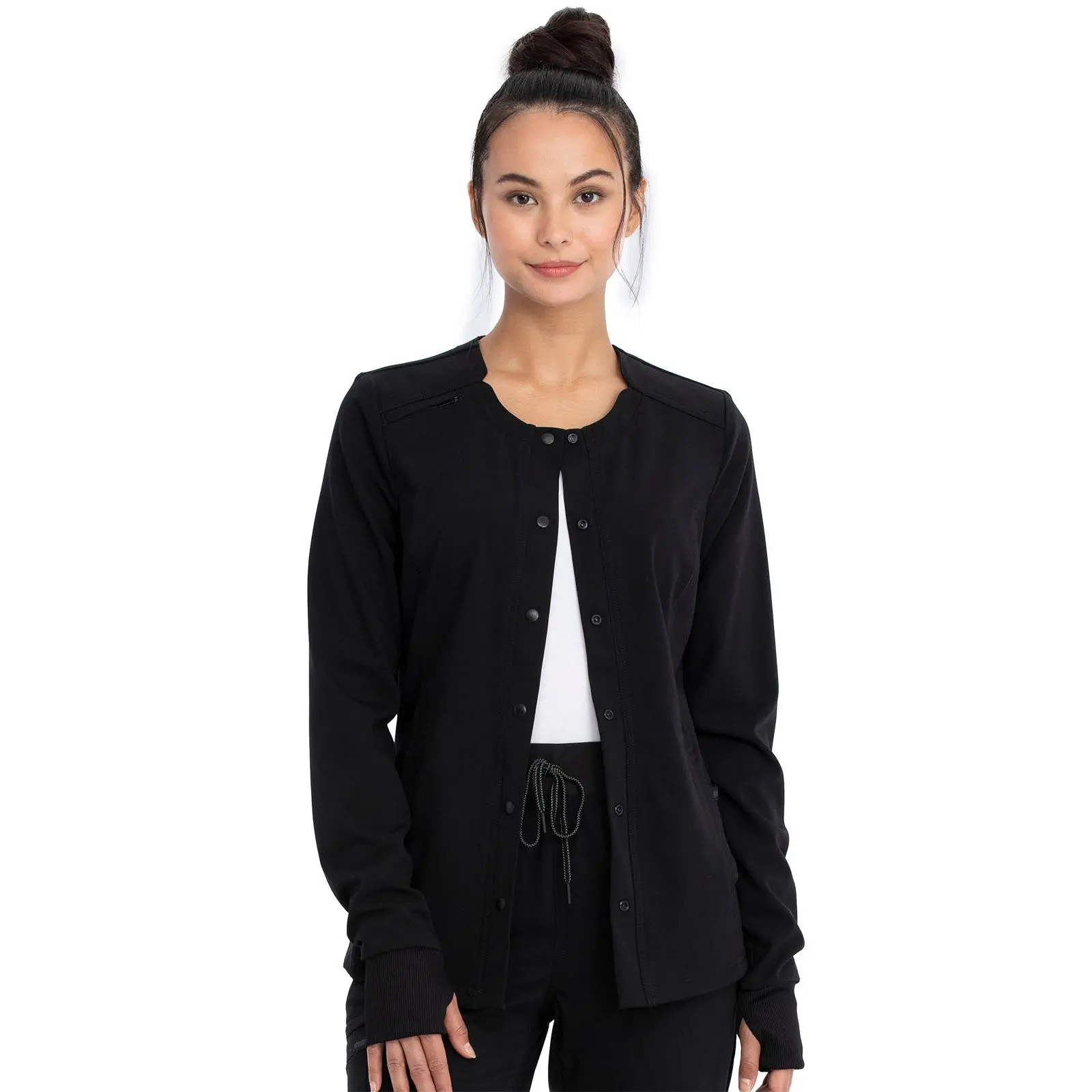 Clearance Cherokee Euphoria Snap Front Scrub Jacket