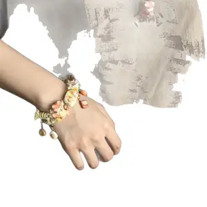 A bracelet with a high oxygen content! Camping Vacation Little Fox Woven Bracelet Artistic Retro Hand Accessory