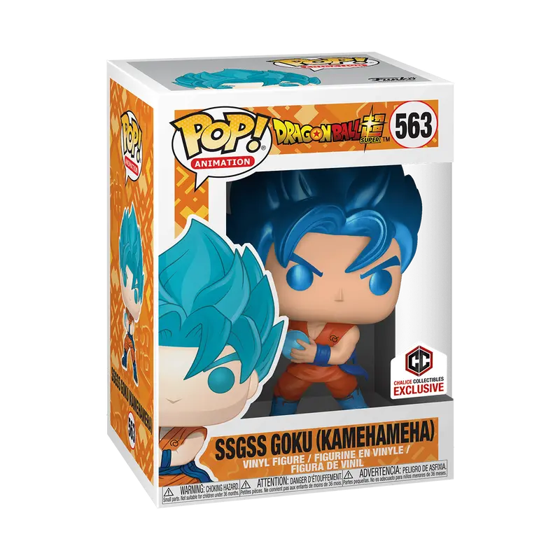 Funko Pop! Dragon Ball Super - SSG Goku w/ Kamehameha (MT) (Chalice Collectibles) #563 Exclusive Collectible Pop Vinyl Figure