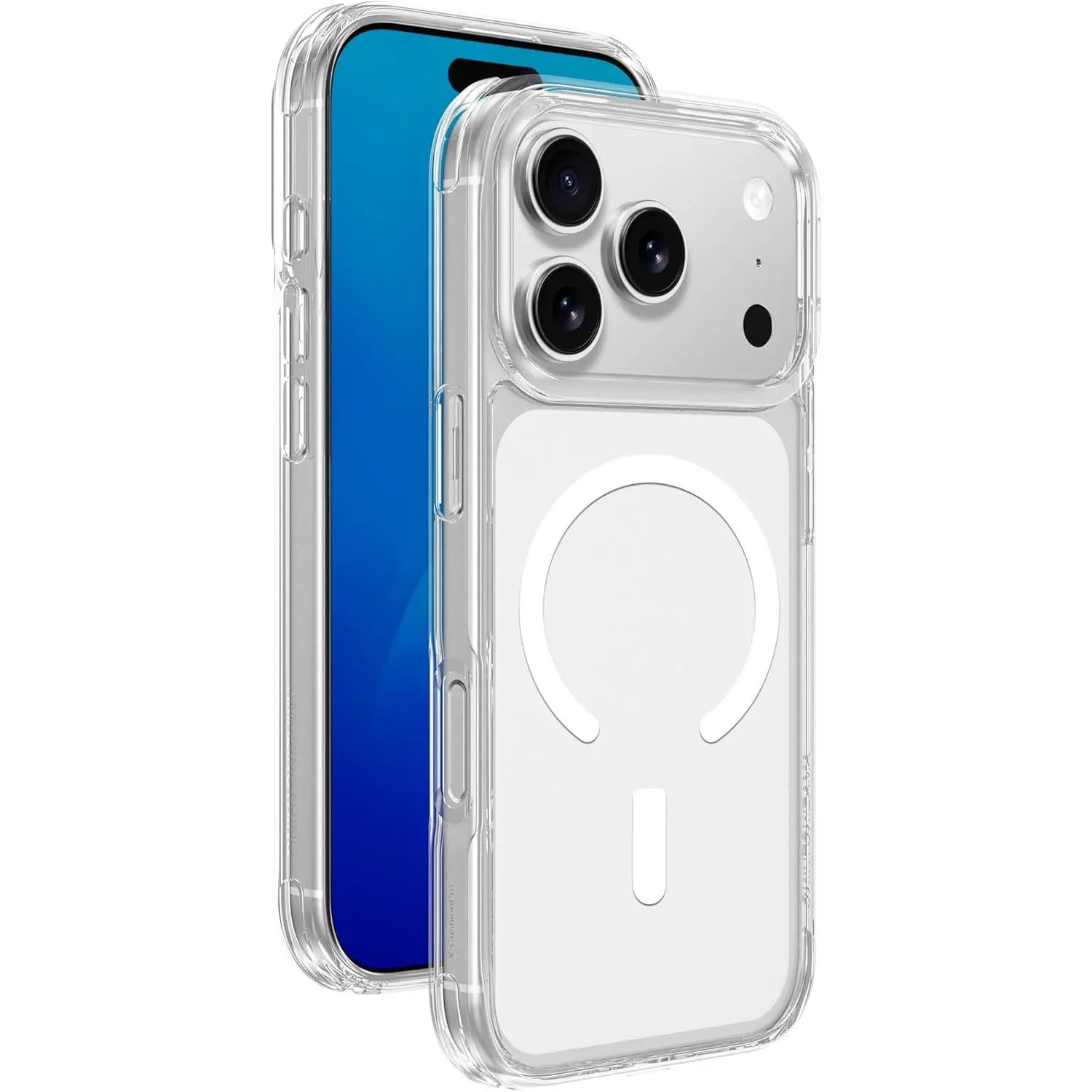 Clear Magnetic Phone Case with MagSafe Ring, Shockproof TPU Protective Cover, Slim Transparent Case for iPhone 18 Pro Max 18 Pro 17 Pro Max 16 15 14 13 Series