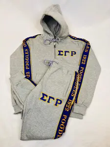 SGRho Grey Tapered Sweatsuit Joggers (Unisex Size)