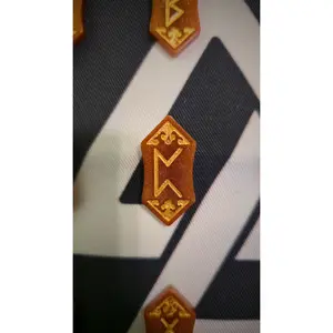 Elder Vision Runestones Bronze Resin Divination Stones with Gold Foil Detail