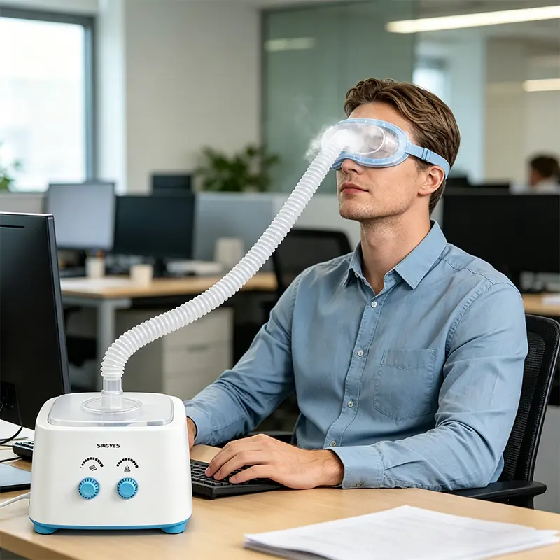 [Renhui]Hot Cold Mist Eye Spa Steamer, RechargeablePortable Eye Nebulizer, Deep Hydrating Eye CareDevice, Effective Relief for Tired Dry Eyes,Personal Beauty Skincare Tool for Daily Relaxation Hydrate Moisture Moisturizer Soothing Moisturizing