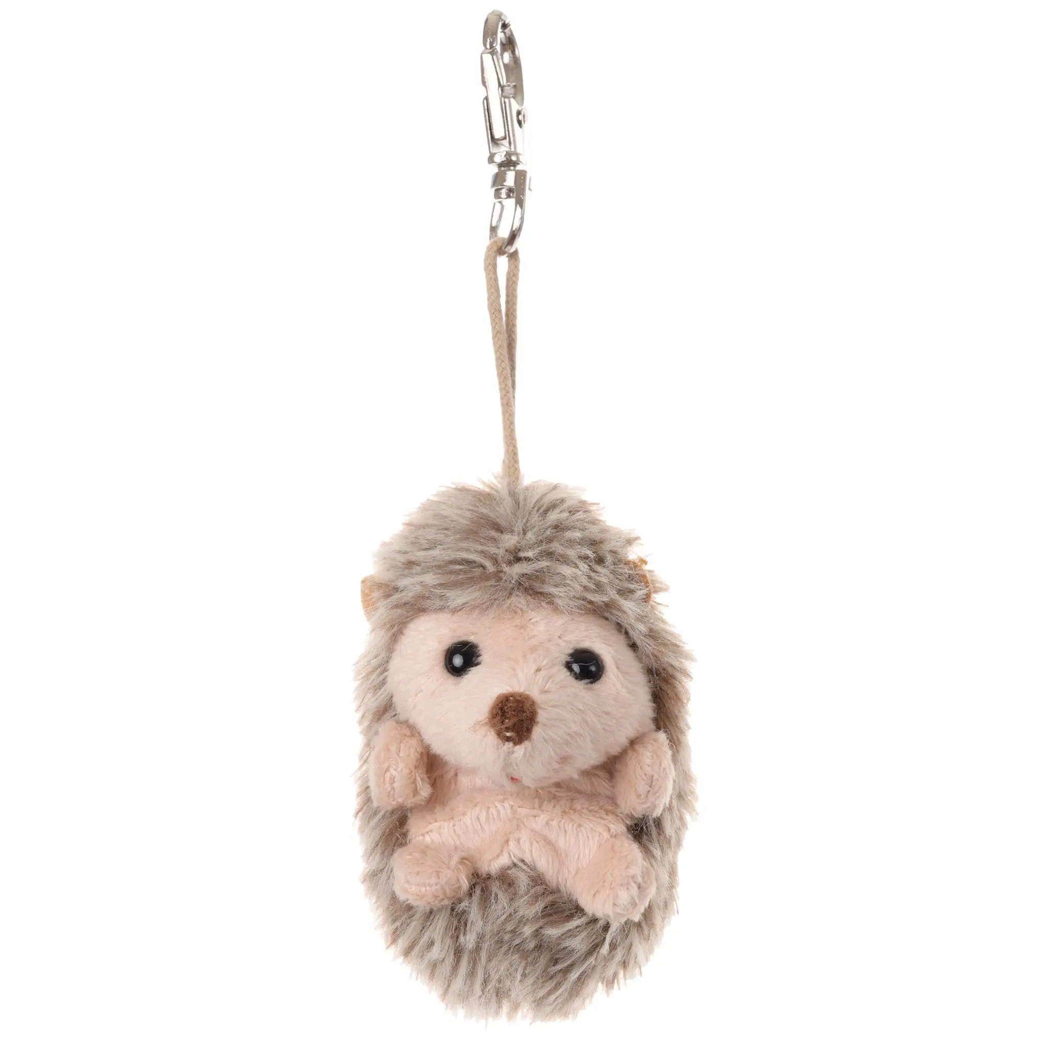 Bukowski Bears Hubert 4-in Small Soft Plush Sitting Hedgehog Keychain, Safe for Children 0+ Years, Nap Time Companion That Keeps His Companion Safe, Ideal for Bags Backpacks Keys