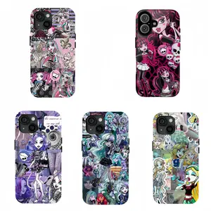 Colorful Monster High Character Phone Case Cartoon Tough phone case Compatible for iPhone 17Air 16Promax 15 14 13 12 11 and for Samsung S22-S25 Suitable for Both Men and Women an Excellent Choice for Halloween Christmas and Thanksgiving. iphone pr